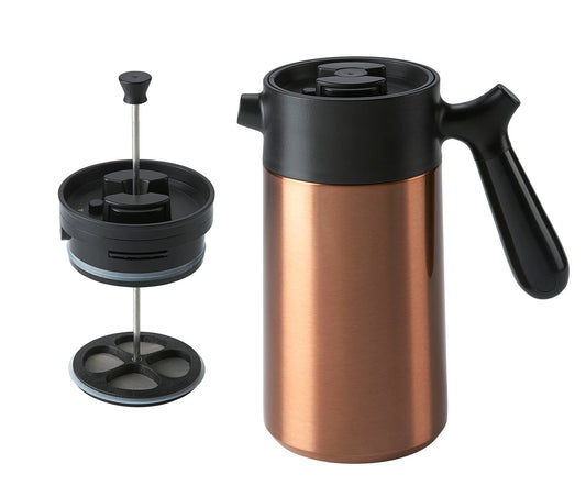 SS 32 oz Vacuum Insulated French Press: Copper